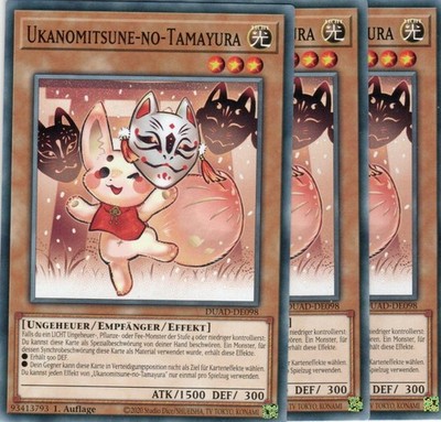 yugioh 3x Ukanomitsune-no-Tamayura DUAD-DE098 Common 1AUFLAGE DEUTSCH
