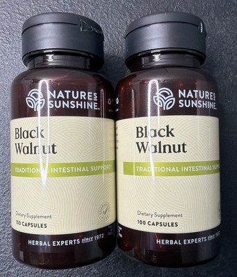 Nature'S Sunshine Black Walnut 100 Capsules 01/2029 - 2 Pack
