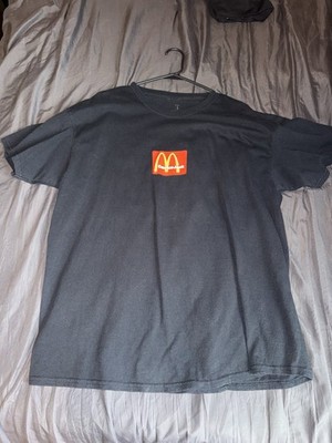 Cactus Jack McDonald's Travis Scott Men's Graphic Print T-Shirt Black Size L