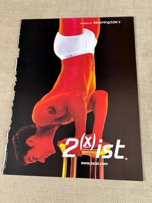 2XIST Mens Underwear Magazine Advertisement Ad Howard Schatz 2000 Handstand
