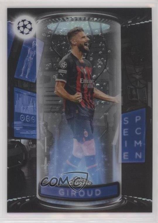 2022-23 Topps Chrome UEFA Club Competitions Specimens Olivier Giroud #S-15 5ya