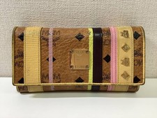 MCM Visetos Long Wallet, Cognac Signs of wear