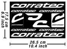Corratec Adesivo Bici Vinile Grafica Autocollistica Stickers Adesivi