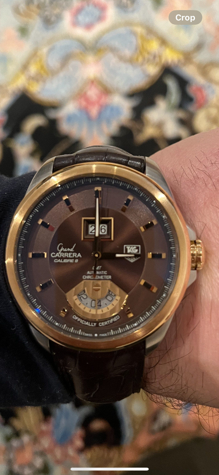 TAG Heuer Grand Carrera Brown Men's Watch - WAV5113.FC6231
