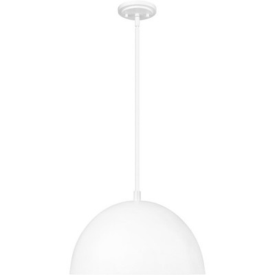 Z-Lite 4501P16-MW Vega 1 Light 16 inch Matte White Pendant Ceiling Light