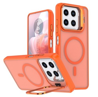 For ZTE Blade A56 Phone Case Hybrid Armor Wireless Charge Acrylic Lens KickStand