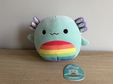 Squishmallows Anastasia The Axolotl 7.5 Inch Plush Toy Rainbow 