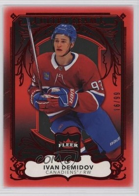 2025-26 Upper Deck Fleer Ultra Team Red /99 Ivan Demidov #13of20 Rookie RC 1tt8