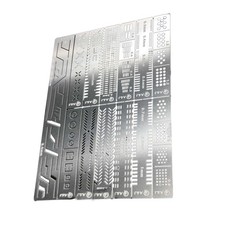 1Set Stainless Auxiliary Stencil Templates Fo...