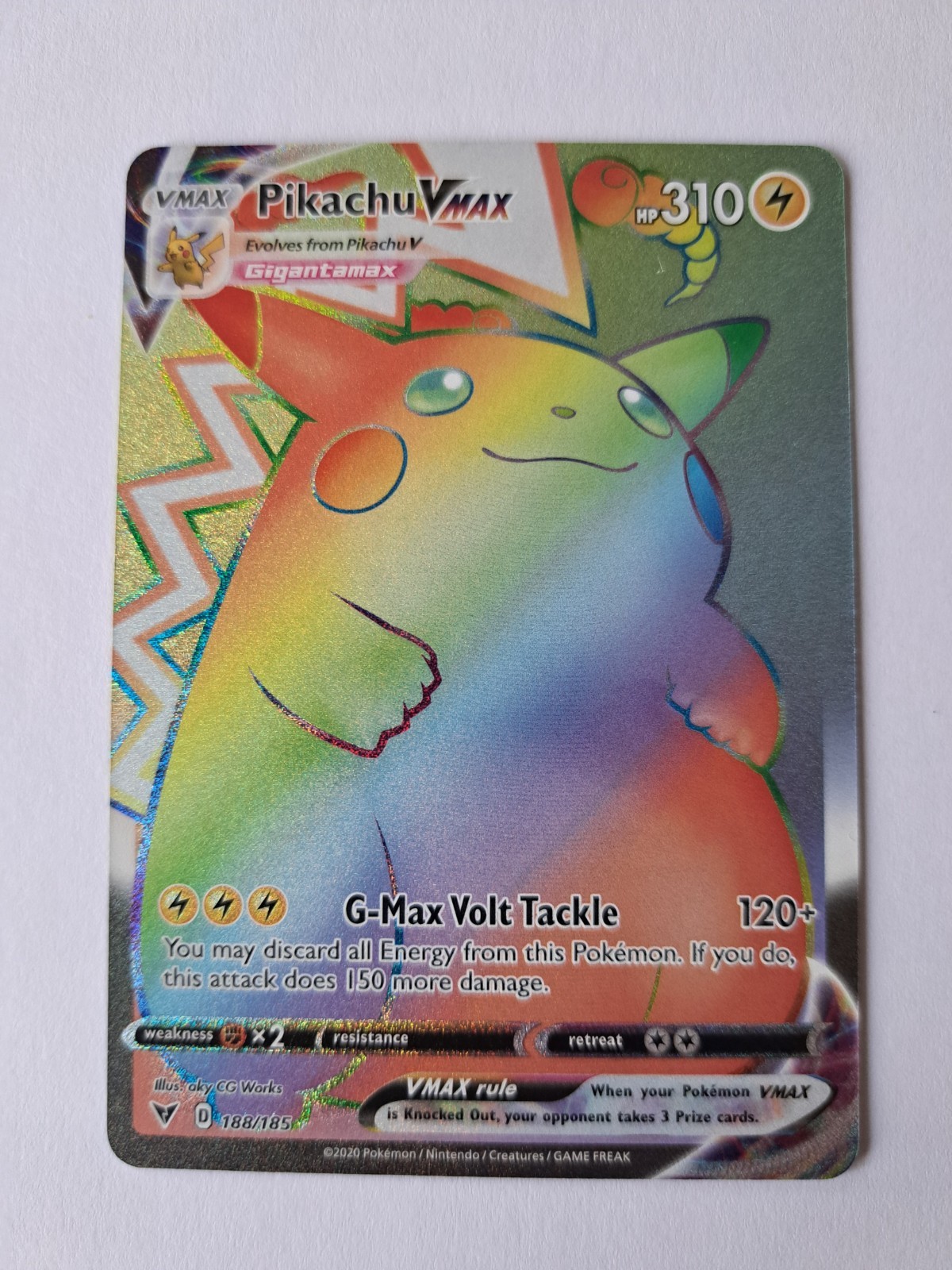 Pikachu VMAX (Secret) 188/185 Swsh04: Vivid Voltage Holo