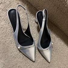 RONILURN Women Kitten Heels Slingback Low Heel Pumps Dress Shoes for Women