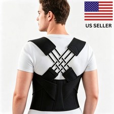 Premium Adjustable Posture Corrector Back Brace For Men Women USA Stock