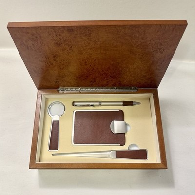 Luxor Las Vegas Executive Wooden Gift Box Stationery Set- Business Cards RARE