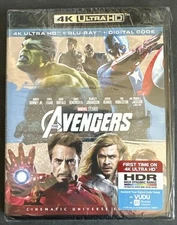 The Avengers (Ultra HD, 2012) Blu Ray, NO DIGITAL CODE, Open shrink wrap