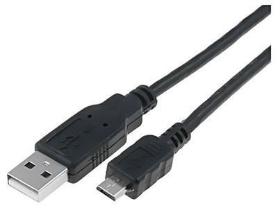 CU271-018-PB Kabel USB 2.0 USB A-Stecker,Micro-USB-B-Stecker 1,8m schwarz VCOM