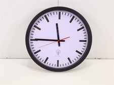 EUROTIME 56862 Funk Wanduhr 40 cm Schwarz Bahnhof