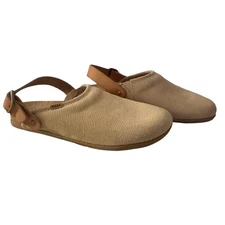 Reef Cushion Sage SE Women's Size 7 Sand Suede Leather Adjustable Strap Clogs