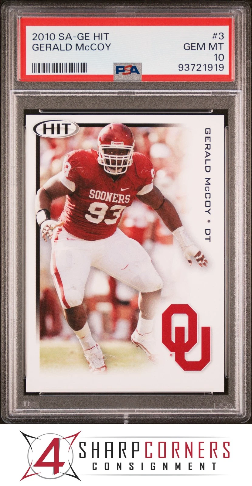 Gerald McCoy SA-GE Hit #3 Base