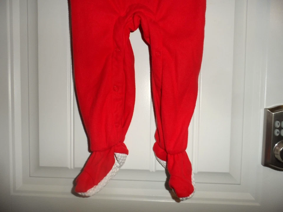 Adorable Cuddl Duds infantil talla 18 meses rojo traje de Santa pijama unisex nuevo con etiquetas Foto 2 de 4