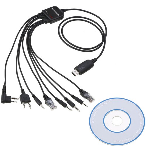 8in1 USB Programming Cable Cord With CD For Baofeng Motorola Kenwood HYT Radio D - Picture 4 of 24