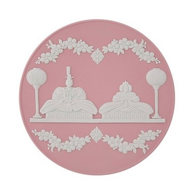Wedgwood Jasper Hina Doll Plate, 18.5cm (Plate Stand ）From Japan Fedex