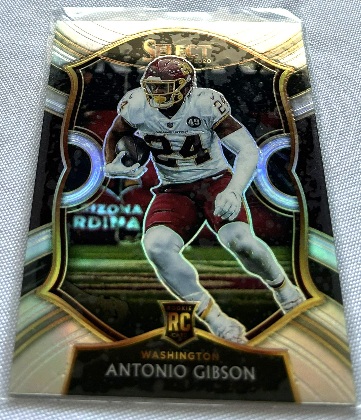 2020 Select Football Antonio Gibson Washington Football Team Silver Prizm RC #72
