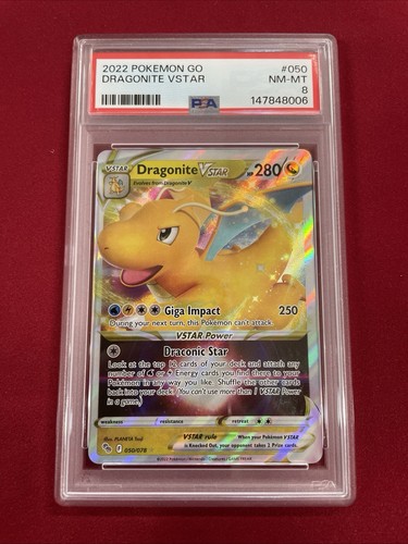 Dragonite VSTAR graded PSA 8 for sale on eBay