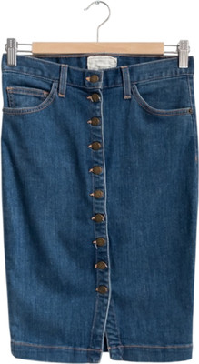 AKTUELLER ELLIOT mittelblauer Denim Bleistiftrock W25