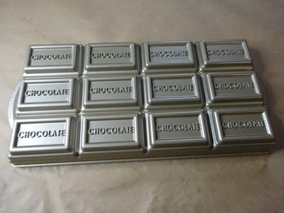 Nordic Ware Chocolate Bar Pan Used & Clean Made in USA