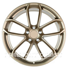 1pc Custom Twin 5 Spoke Satin Gold Square Wheels Rims For Porsche Cayenne 1pc Custom Twin 5 Spoke Satin Gold Square Wheels Rims For Porsche Cayenne