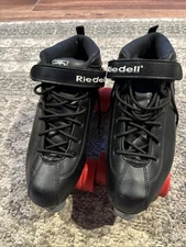 Riedell Dart Quad Roller Skates Black W/ Red Wheels Speed Skates Men’s SZ 12
