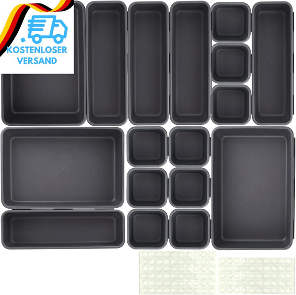 Schubladen Organizer 17Stk,Schubladen Ordnungssystem Drawer Organizer Schublade-image