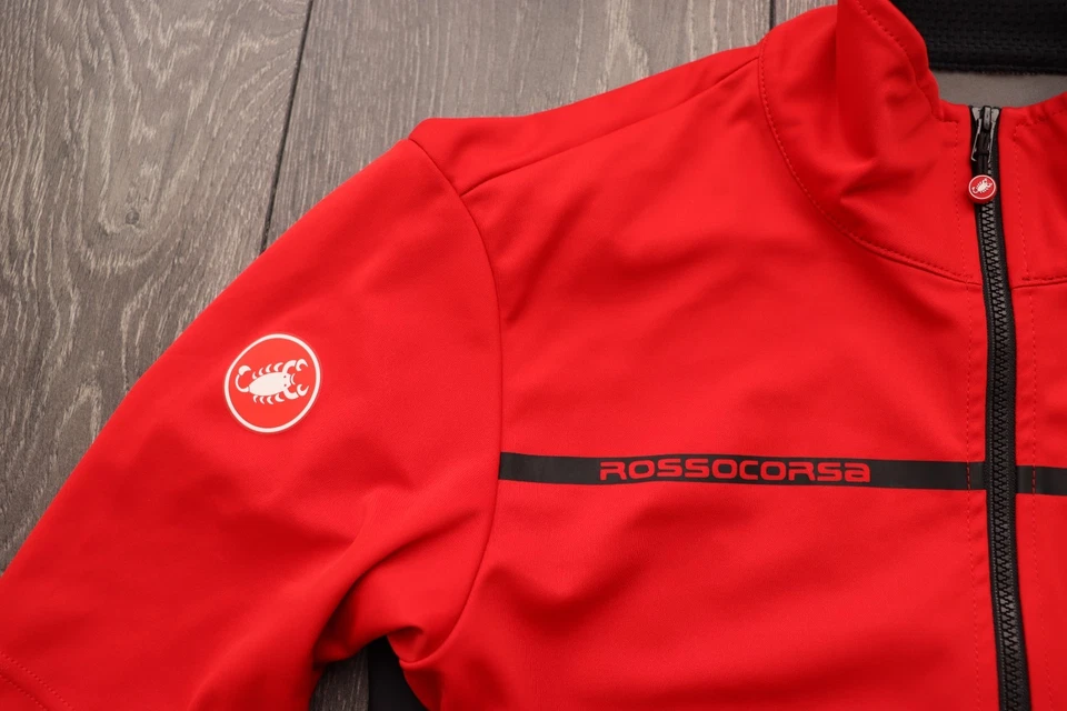 CAMISA DE CICLISMO CASTELLI ROSSOCORSA WINDSTOPPER CAMISETA ROJA CICLISMO ADULTO XL Foto 2 de 4