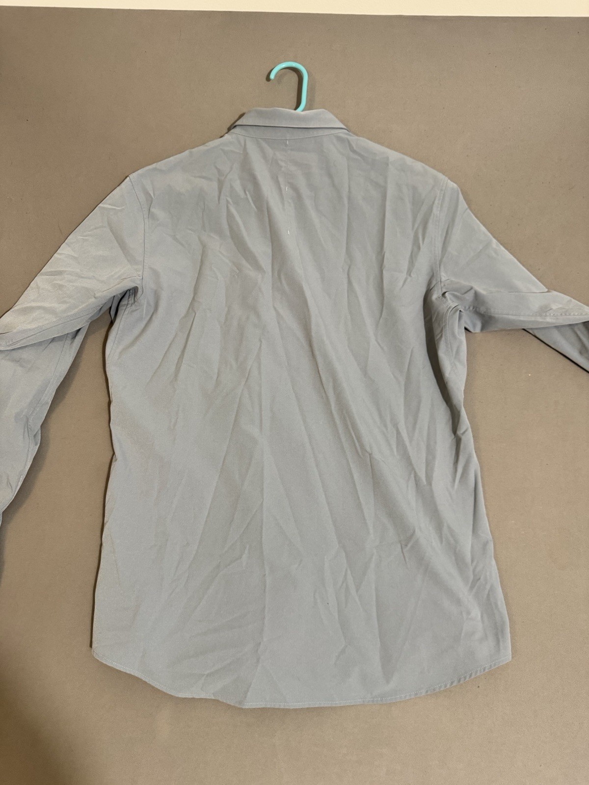 Lululemon Button Down Shirt Mens M Blue Long Sleeve Performance image 4