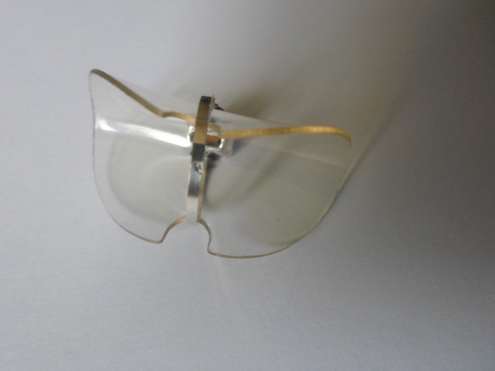 solid silver ring, dark blue rectangle rhinestone… - image 7