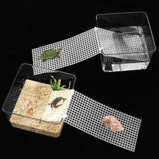 2 Pack Hermit Crab Water Tank Cuttable Climbing Ramp Pool Play Small Animals