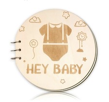 Wooden Baby Shower Guestbook Keepsake E1