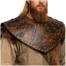 Viking Leather Chest Armor Medieval Breastplate Ren Faire Collar Armor LARP Cosp