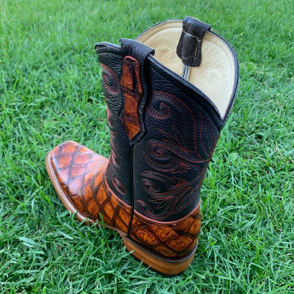 Lobster Crab Pattern Print Men Women Leather Boots