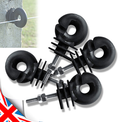 M6 Ringisolator Gewinde 36 mm lang - Elektrozaun Mix and Pick