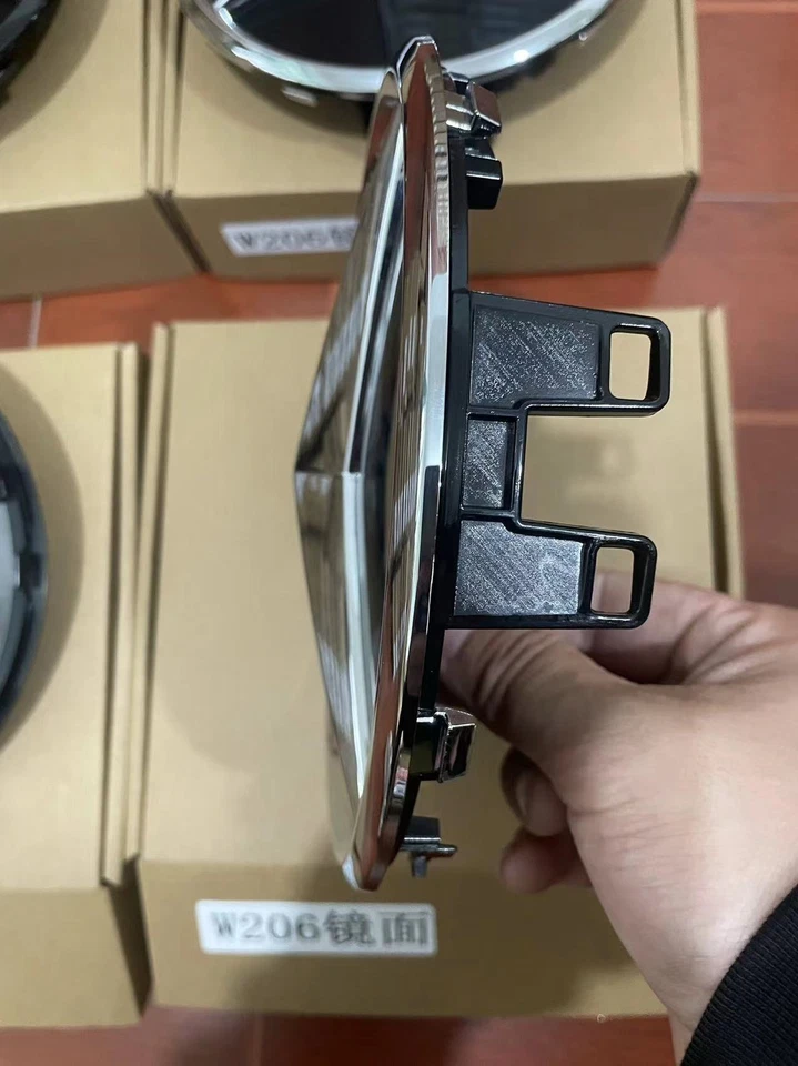 Mercedes- Benz Emblem Chrome Raised Grill Star W206 C-Class C200 C300 2021 -2023 - Image 3 of 3