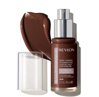 Revlon Illuminance Skin-Caring Liquid Foundation Medium Coverage, 609 Sienna