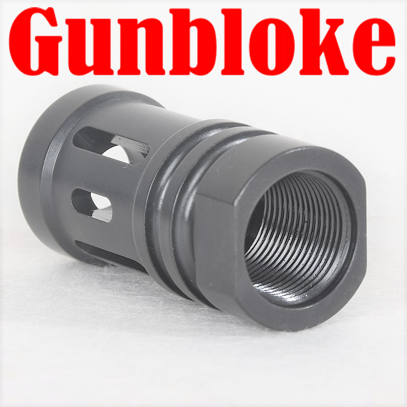 Muzzle brake Compensator 7 Port 1/2x28- Suits .17HMR/.22LR/.22WMR/.223 ...