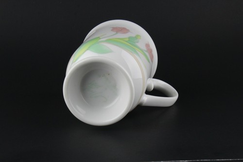 Vtg Lord Taylor Japan Pink Flower Floral Coffee Cup Mug - Picture 7 of 8