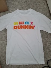 New RARE DUNKIN DONUTS Governors Ball NYC 2022 Promotional T Shirt Gov Ball Sz S