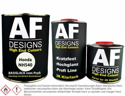 Honda NH540 Diamond White 1,25L Basislack Klarlack Härter Autolack spritzfertig