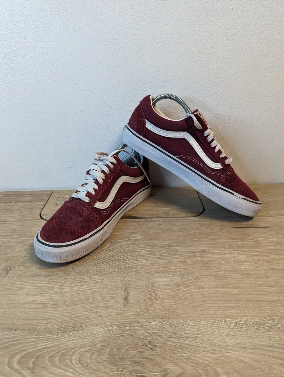 Vans Old Skool Maroon Low Top Shoes sneakers mens size 8.5 women's 10