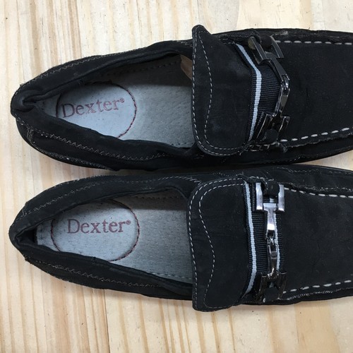 Dexter Shoes Mens 6.5 Loafers Black Leather Slip On Casual Comfort Low Top Flats - Picture 15 of 17