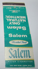 Matches Matchbook Cover Light Up a Salem Natural Menthol Filter Cigarette — photo 2