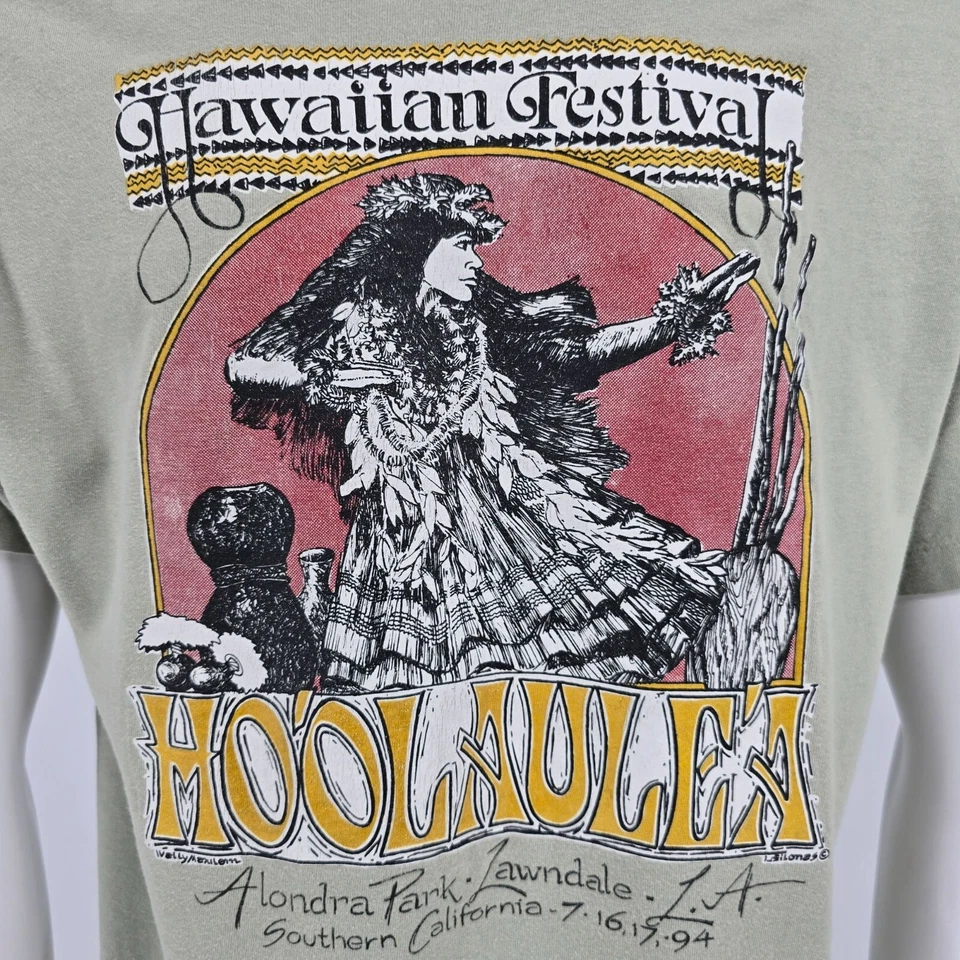Ho'olaule'a Hawaiian Festival L.A. 1994 de colección Camiseta estilo Lawndale CA (L) Foto 4 de 4